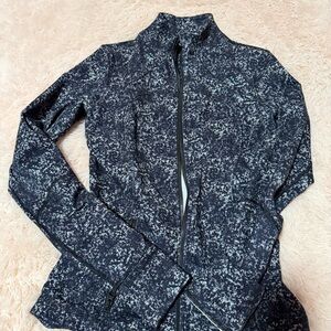 lululemon athletica Black Speckled Full-Zip Bomber Jacket